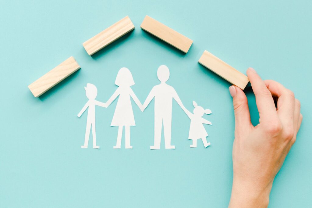 composition-family-concept-blue-background (1) (1)